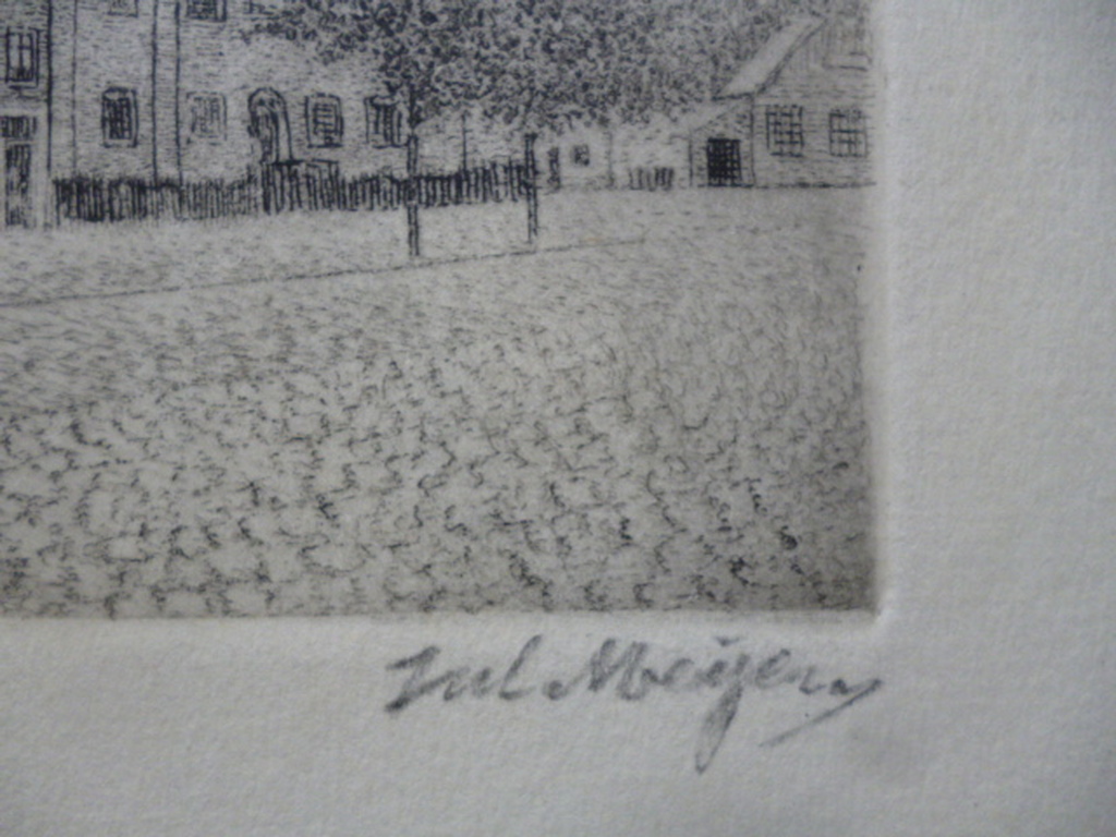 Sal Meijer - ets - J.D.Meijerplein (Amsterdam) kopen? Bied vanaf 75!
