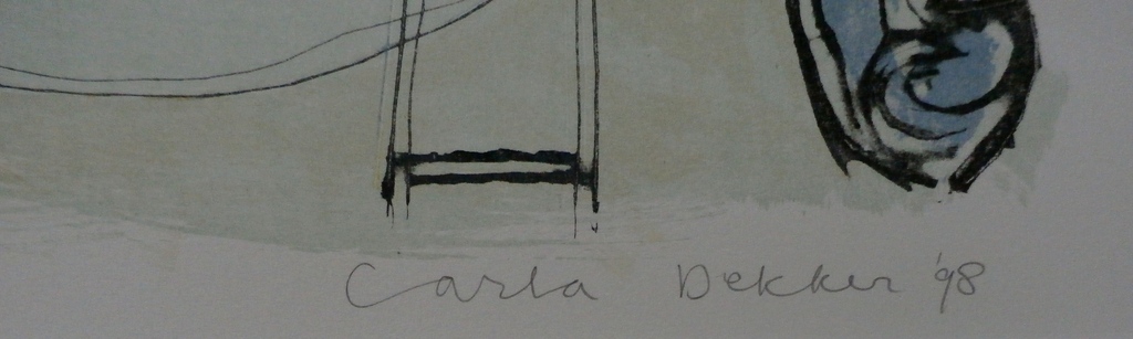 Carla Dekker - zeefdruk - 1998 - oplage: 7 stuks kopen? Bied vanaf 30!