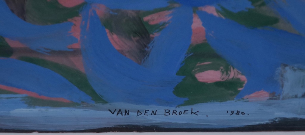 Rene van den Broek: Gouache, Zaltbommel -Ingelijst kopen? Bied vanaf 20!