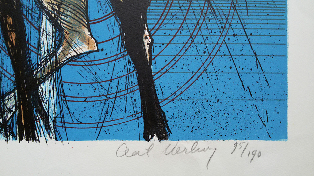 Aat Verhoog - Ruiters van de tijd, litho kopen? Bied vanaf 45!