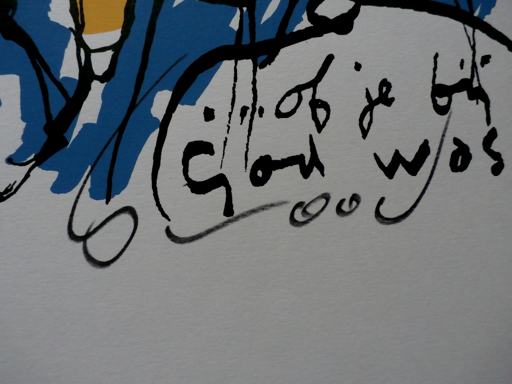Herman Brood - zeefdruk: Of je bij god was kopen? Bied vanaf 175!