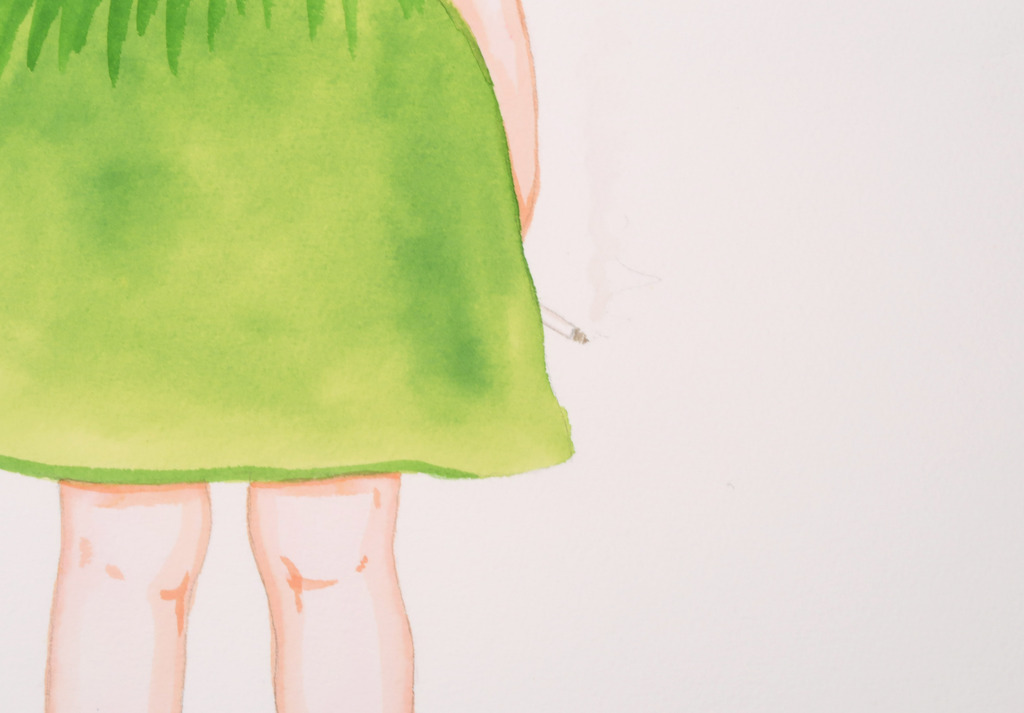 Jacquelyn Tough: Aquarel, Zonder titel kopen? Bied vanaf 40!