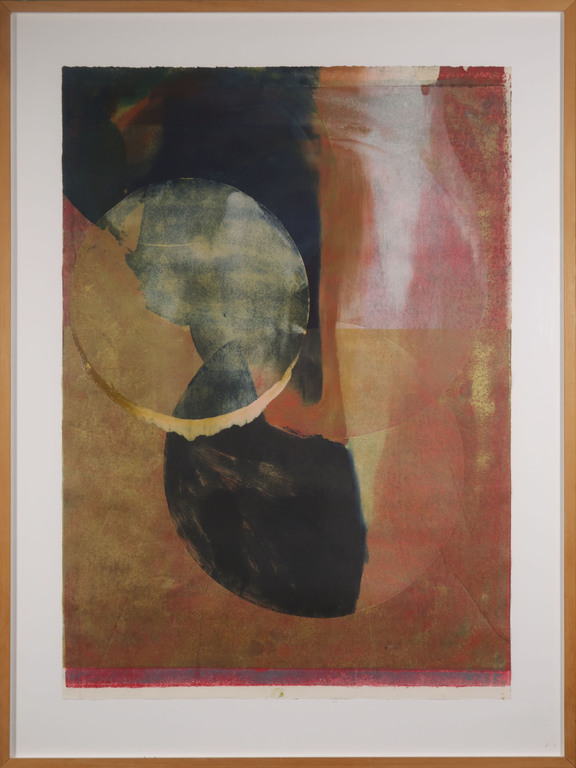 Onbekende kunstenaar: Monotype, Z.T. - Ingelijst (Groot) kopen? Bied vanaf 1!