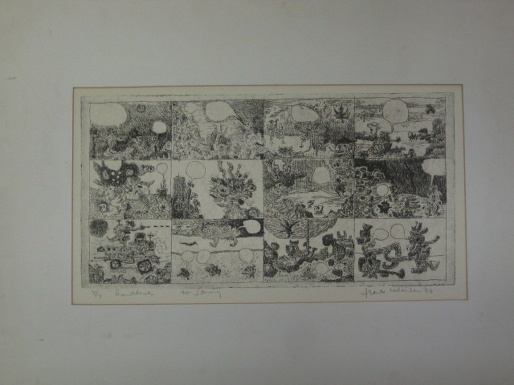 Frank Lodeizen unieke handdruk "fabeltjes" potloodgesigneerd "for Sammy" 1963 kopen? Bied vanaf 1!