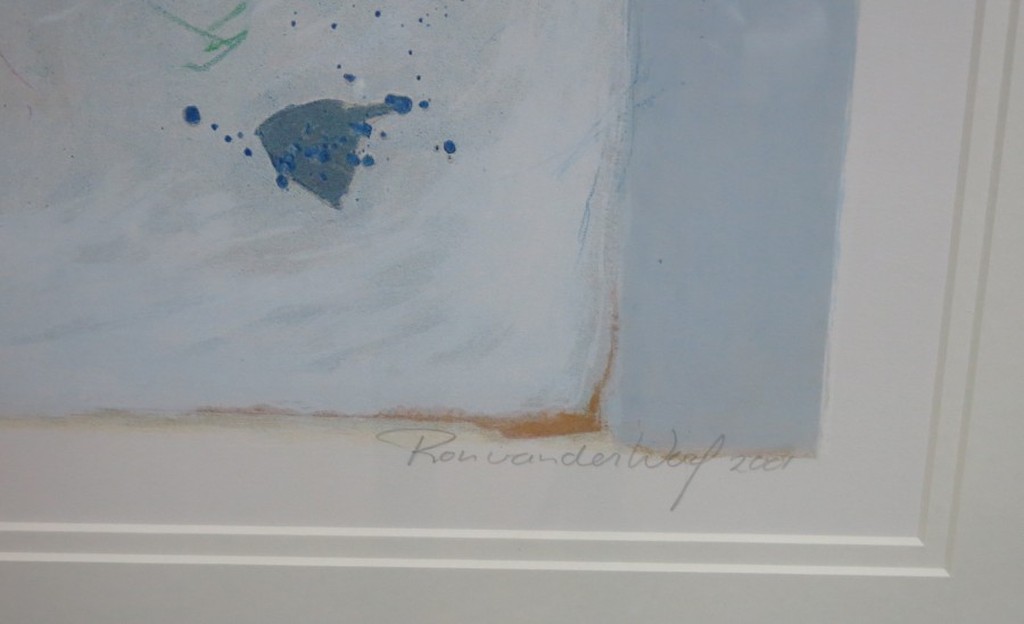 Ron van der Werf: Zeefdruk, Etude I - ingelijst (groot) kopen? Bied vanaf 70!