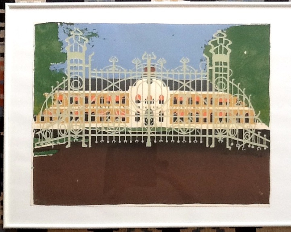 Jurjen Fontein, zeefdruk , oplage 10/13 , Zilverfabriek Voorschoten verkocht voor € 40!