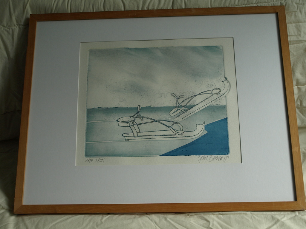 Sjoerd Bakker : Ets en aquatint , ‘Het ongeluk’ – gesigneerd & ingelijst - 1975  kopen? Bied vanaf 1!