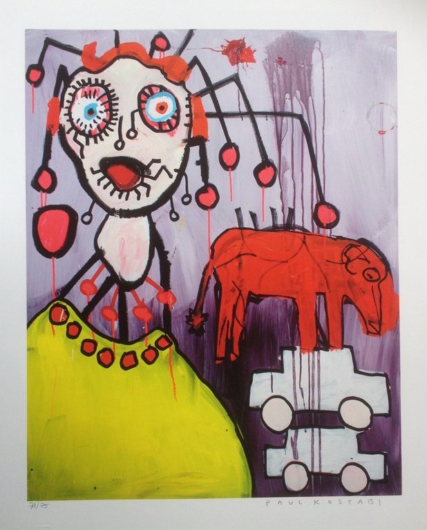 Paul Kostabi - Handgesigneerde Giclee kopen? Bied vanaf 35!