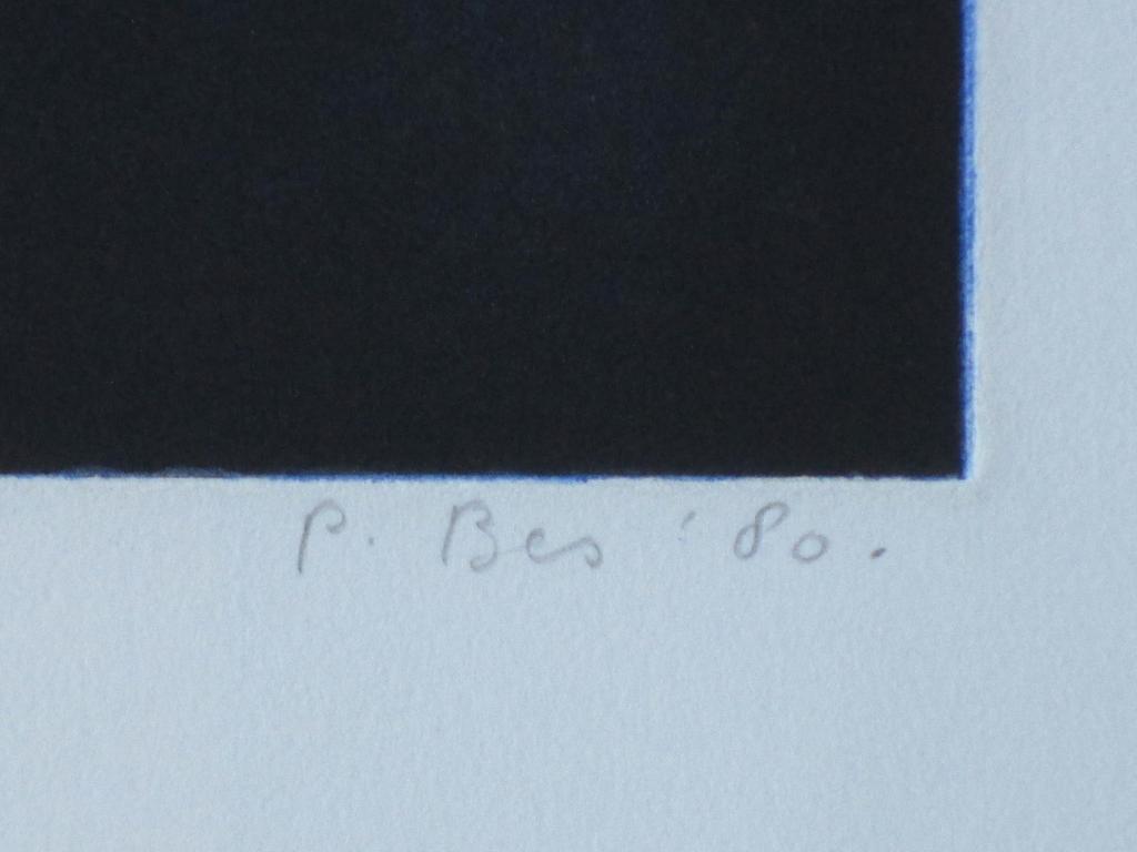 Peter Bes, Wolfsgehuil en veerboot bij nacht, Kleurets kopen? Bied vanaf 60!