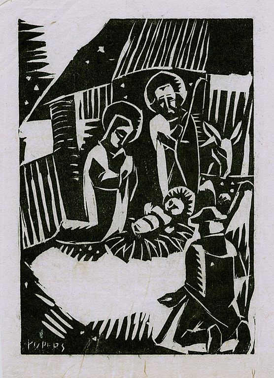 Arnold Pijpers: Houtsnede - Bethlehem 1931 kopen? Bied vanaf 1!