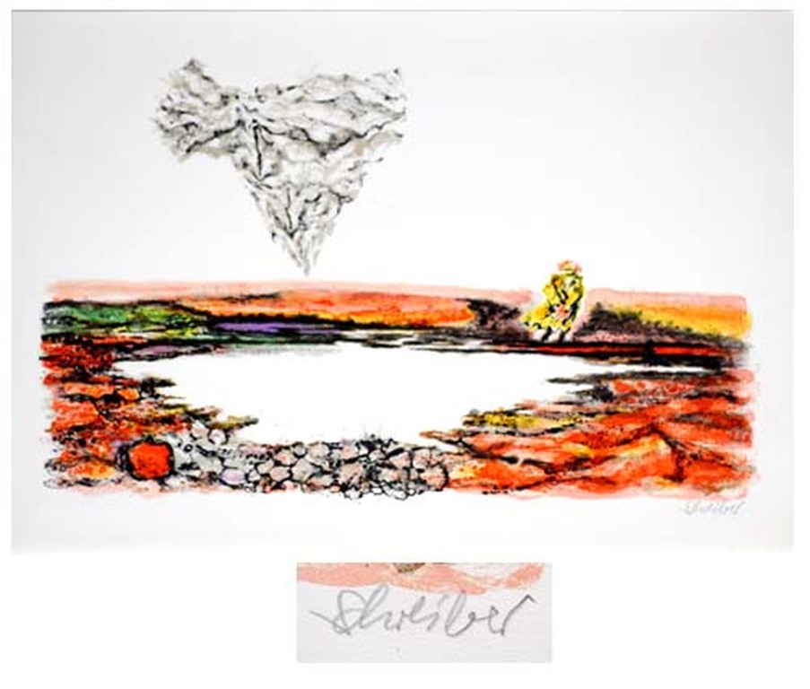 George Schreiber - The Thinker - handgesigneerd  verkocht voor € 55!