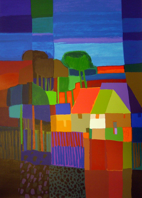 Ton Schulten - zeefdruk - Hemelsblauw - oplage 180 verkocht voor € 595!