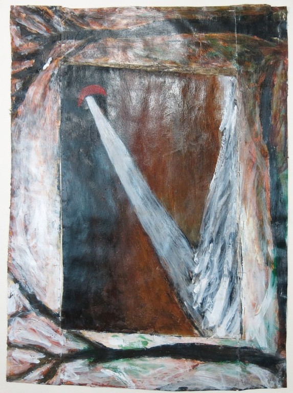 Ronald Ruseler: Acryl op papier, Koude aarde kopen? Bied vanaf 1!