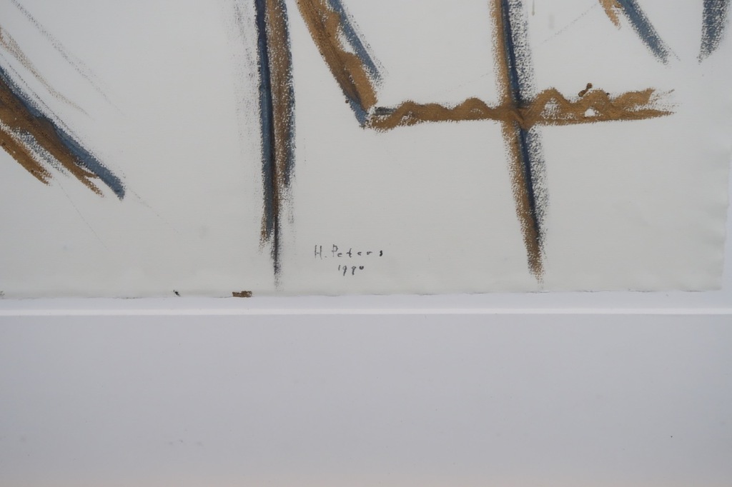 Harrie Peters: Gemengde techniek, Z.T. - Ingelijst kopen? Bied vanaf 40!