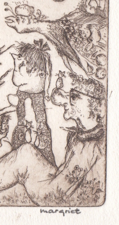 Margriet Westervaarder - Margriet Westervaarder, ets, 'Wij vrouwen gaan door', 1978 kopen? Bied vanaf 60!