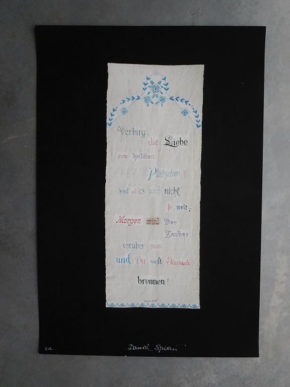 Daniel Spoerri, zeefdruk van een merklap, 2015, gesigneerd en ea kopen? Bied vanaf 85!