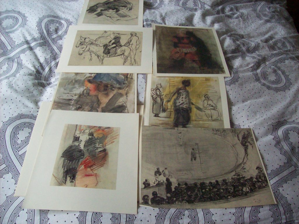 Isaac Israëls {Naar},Map Acht Tekeningen, Koperdiepdruk Procédé, 1965 kopen? Bied vanaf 45!