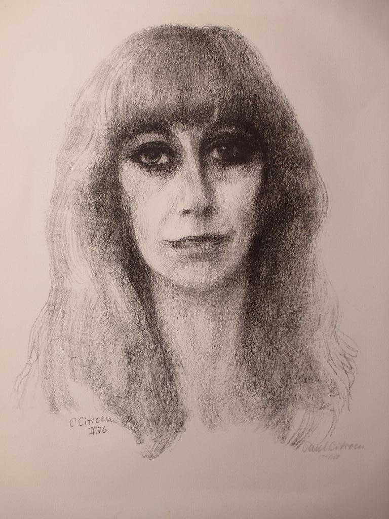 Paul Citroen, Portret van een vrouw, Litho 1976 verkocht voor € 45!