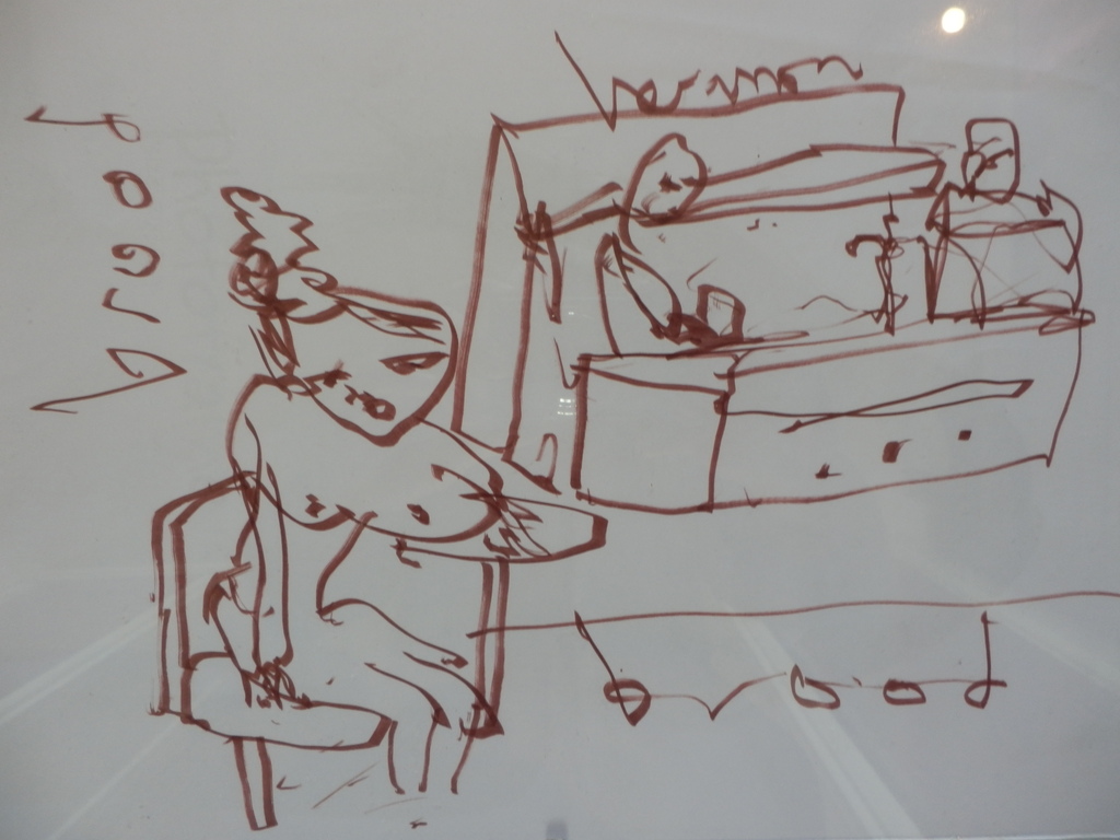 HERMAN BROOD  HANDGESIGNEERDE STIFTTEKENING  op papier verkocht voor € 95!