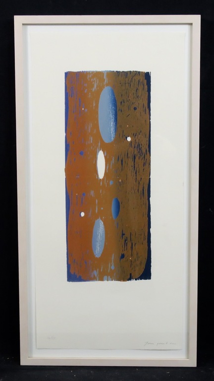 Joris Geurts: Houtsnede, Zonder titel (bruin) - Ingelijst kopen? Bied vanaf 20!