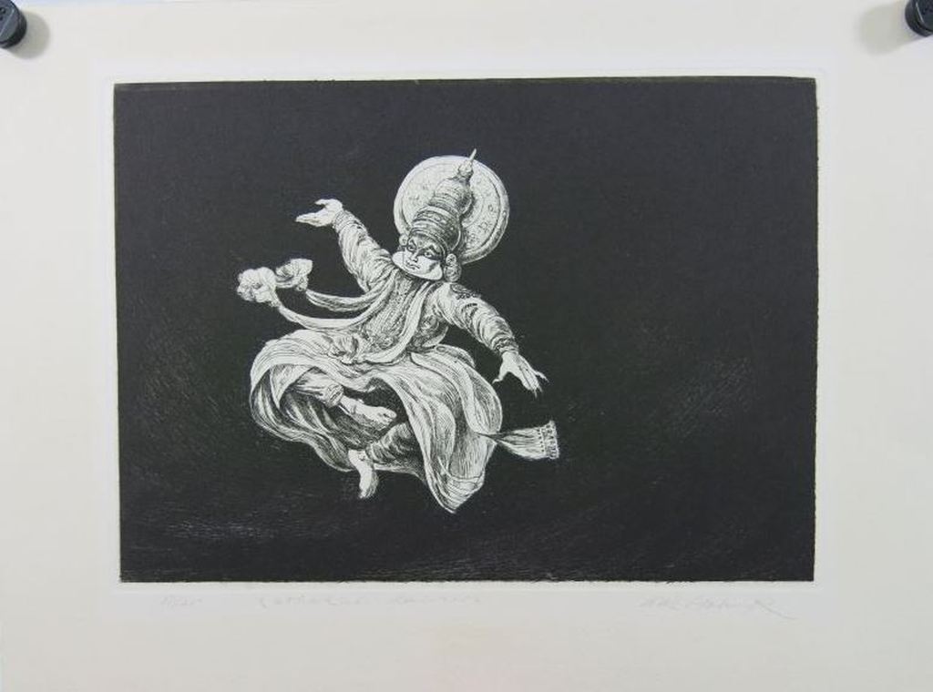 Dick Stolwijk: Ets, Kathakali danseres kopen? Bied vanaf 25!