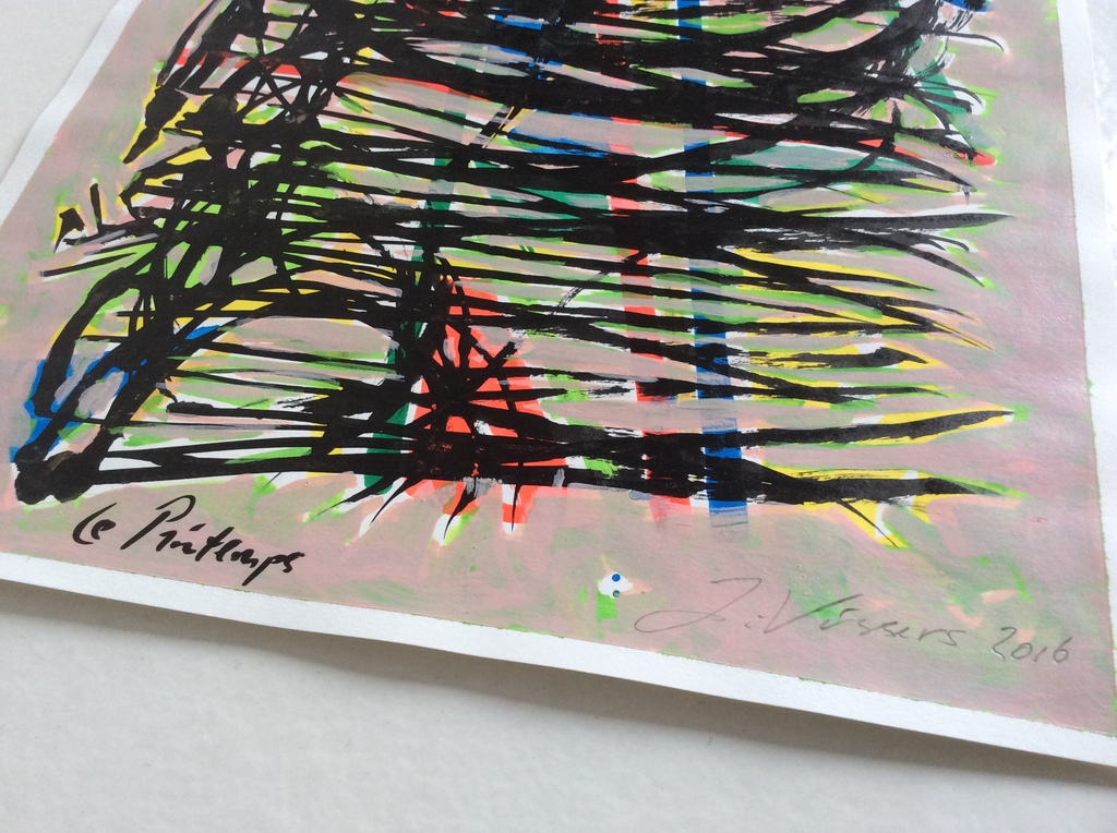 Jack Vissers - Les Saisons - inkt en acryl op papier kopen? Bied vanaf 75!