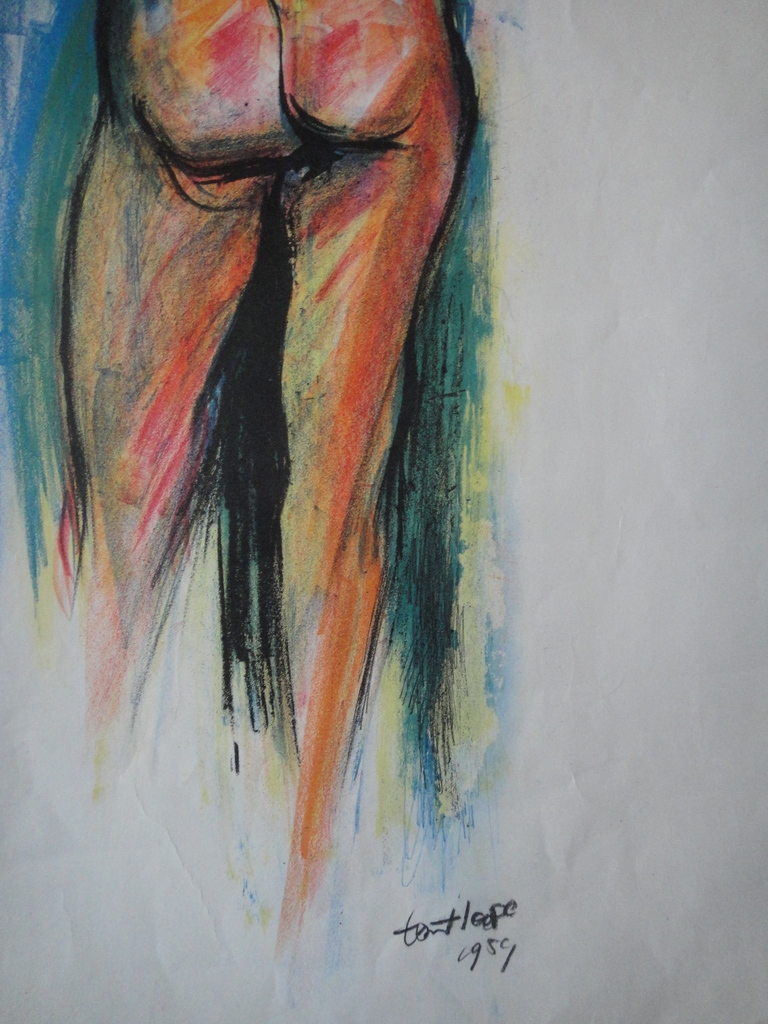 Bob ten Hoope (1920-2014), litho , staand vrouwelijk naakt kopen? Bied vanaf 1!