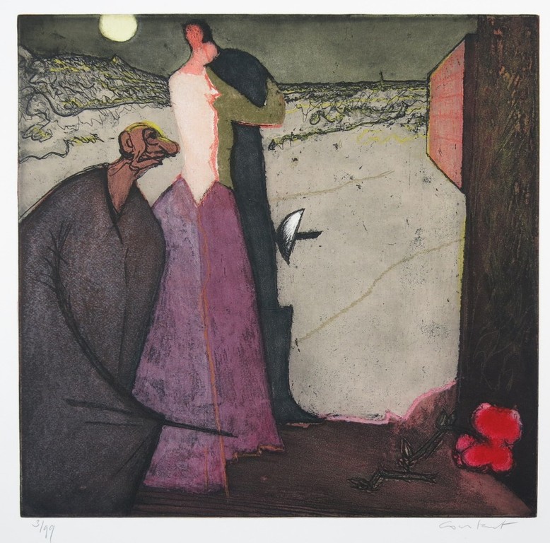 Constant: Ets en Aquatint, De liefdesverklaring van Cyrano 2 verkocht voor € 1250!