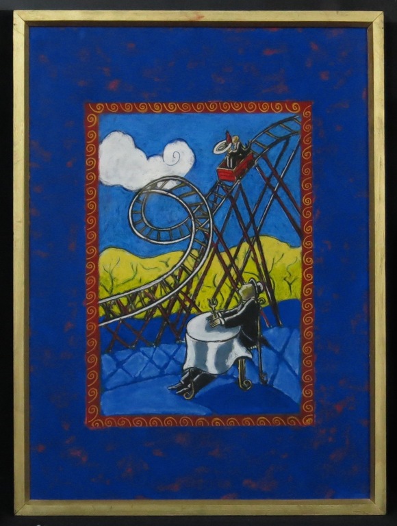 Jacques Tange: Pastelkrijt op papier, Zonder titel - Ingelijst kopen? Bied vanaf 275!