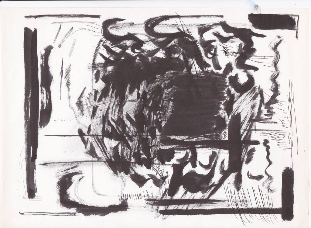 Eric de Nie, 3 pentekeningen, abstracte voorstelling, 1987-89 kopen? Bied vanaf 1!