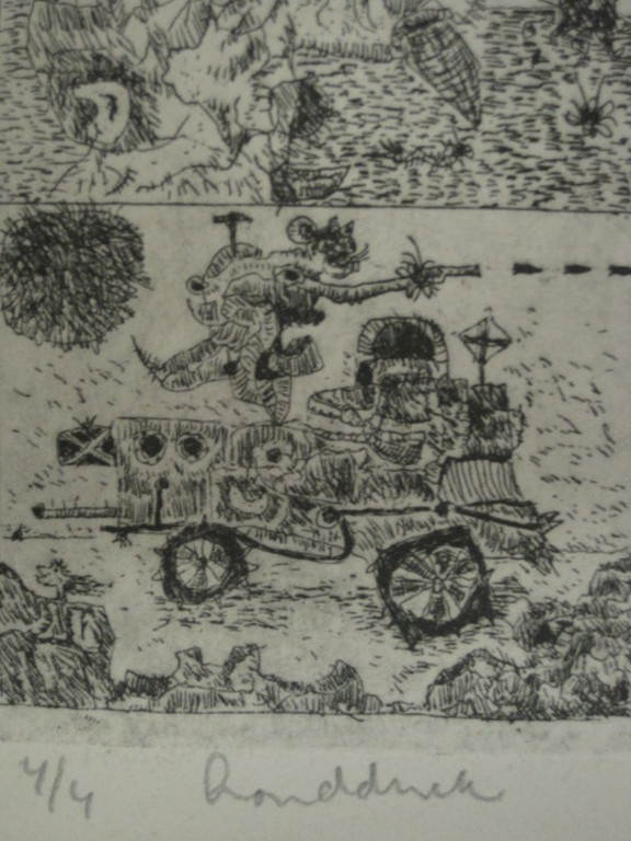 Frank Lodeizen unieke handdruk "fabeltjes" potloodgesigneerd "for Sammy" 1963 kopen? Bied vanaf 1!