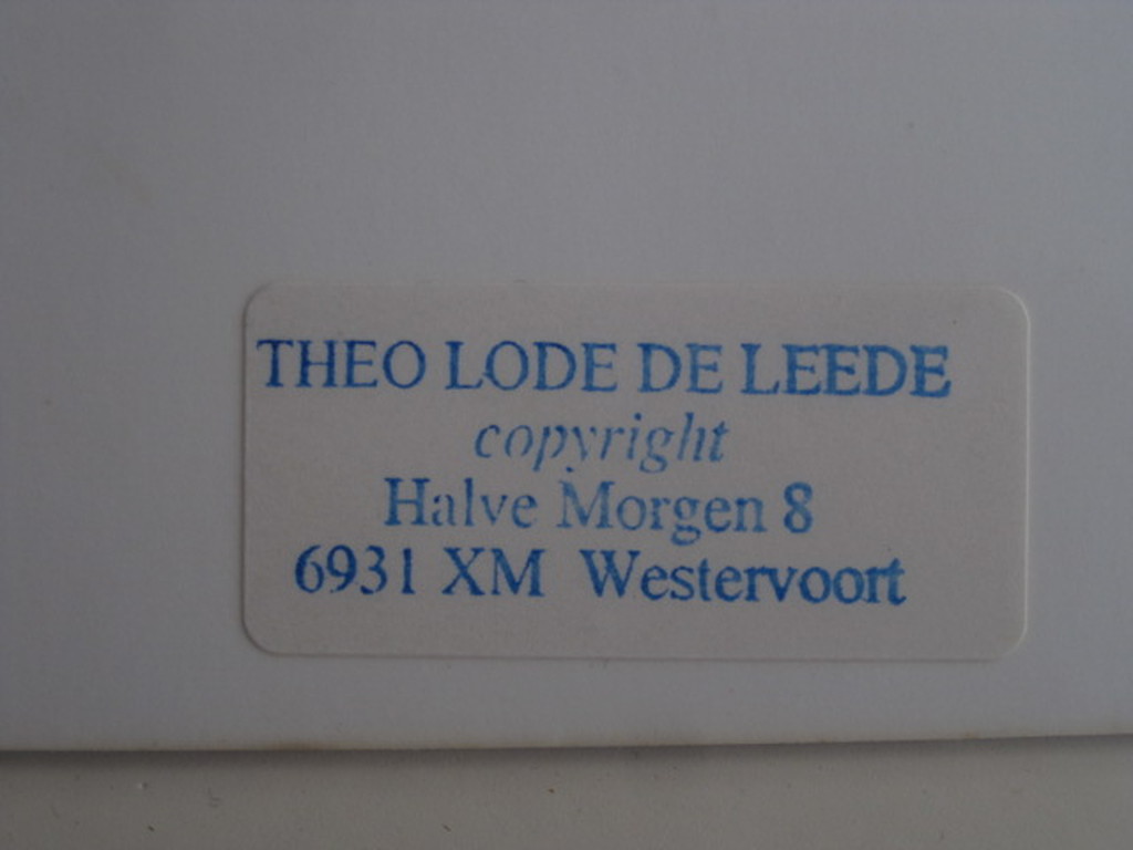 theo Lode de Leede 1934-2004 - unica z/w foto "staand model" gesigneerd  kopen? Bied vanaf 1!