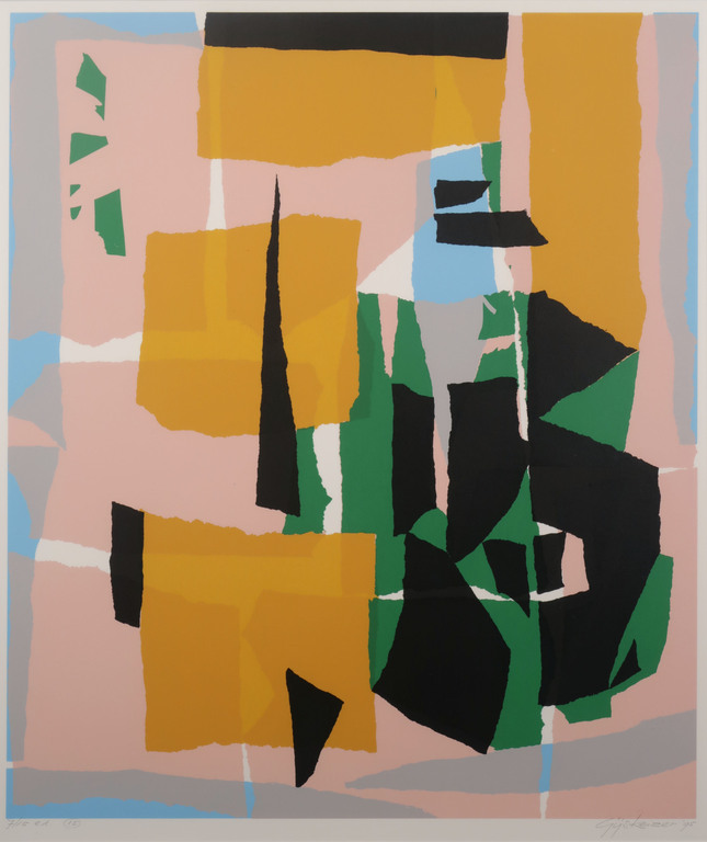 Gijs Keizer: Zeefdruk, Z.T. 15 - Ingelijst kopen? Bied vanaf 35!