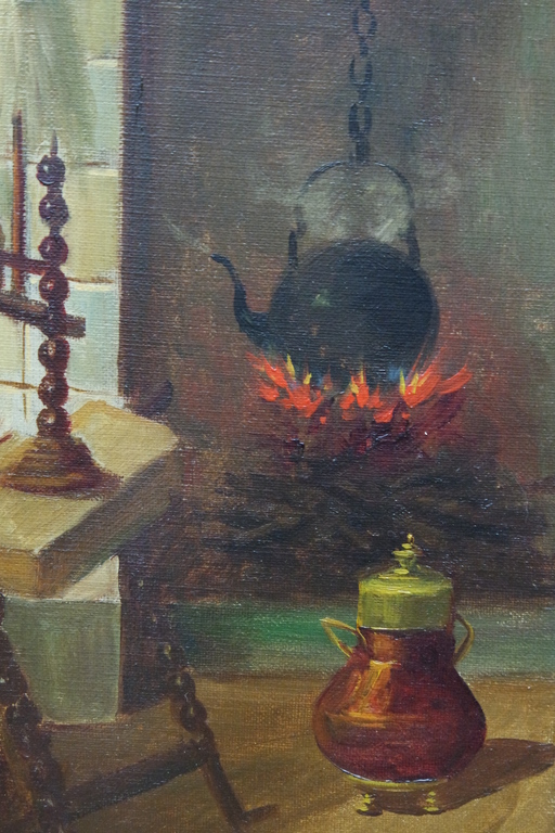 Hendrikus J.F. van Langen (1874-1964) - olieverf op doek - genre kopen? Bied vanaf 85!