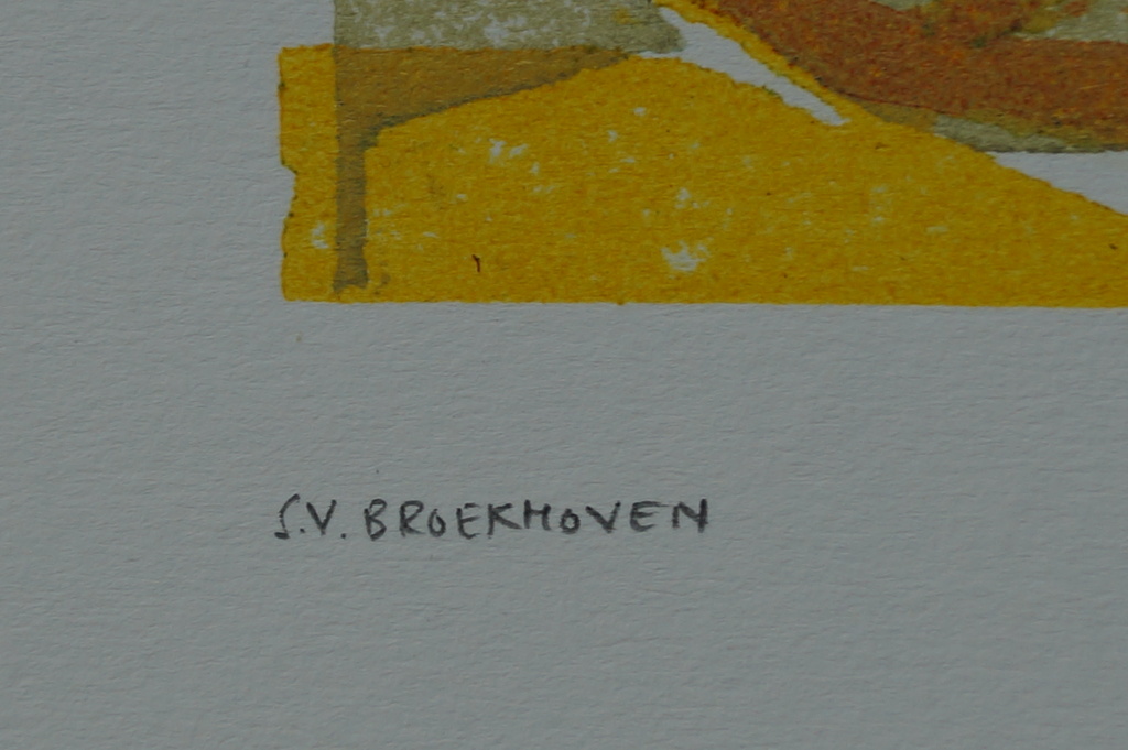 Saskia van Broekhoven - gesigneerde linosnede - 1998 kopen? Bied vanaf 1!