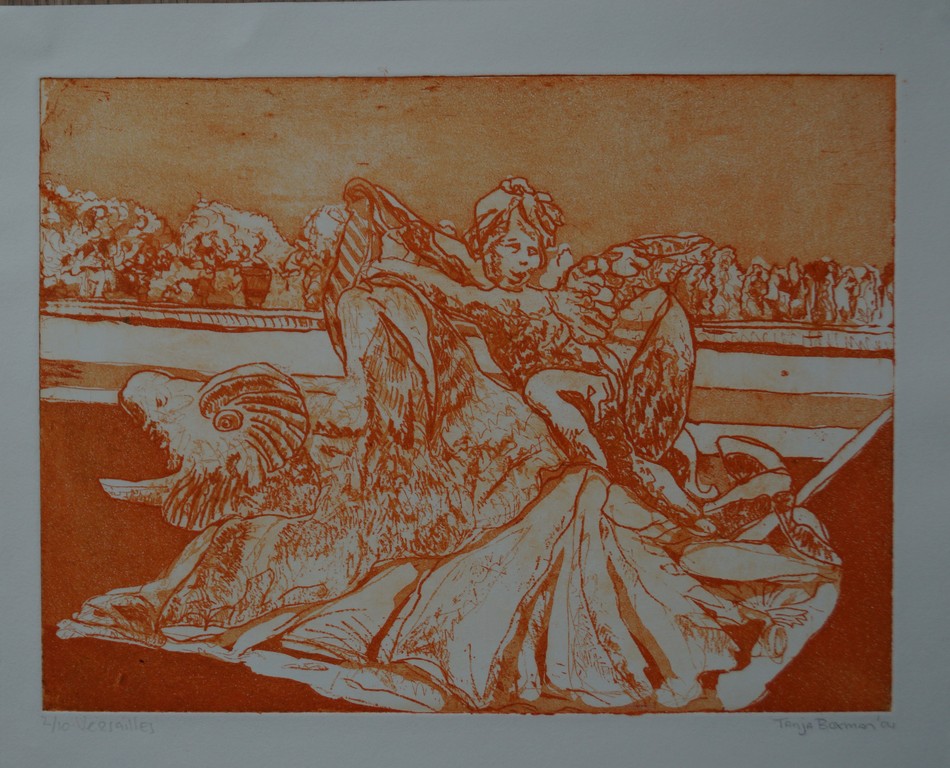 Tanja Boxman - gesigneerde ets - Versailles - 2004 kopen? Bied vanaf 1!