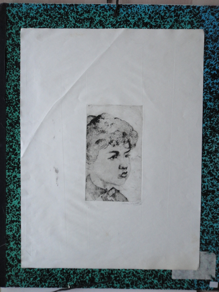 Aart Bijl, ets, jongenskopje kopen? Bied vanaf 1!