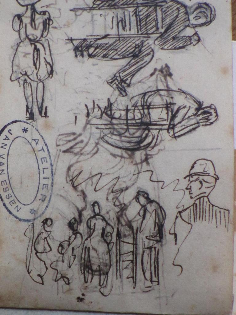 Jan van Essen, Schommelend meisje, Tekening kopen? Bied vanaf 1!