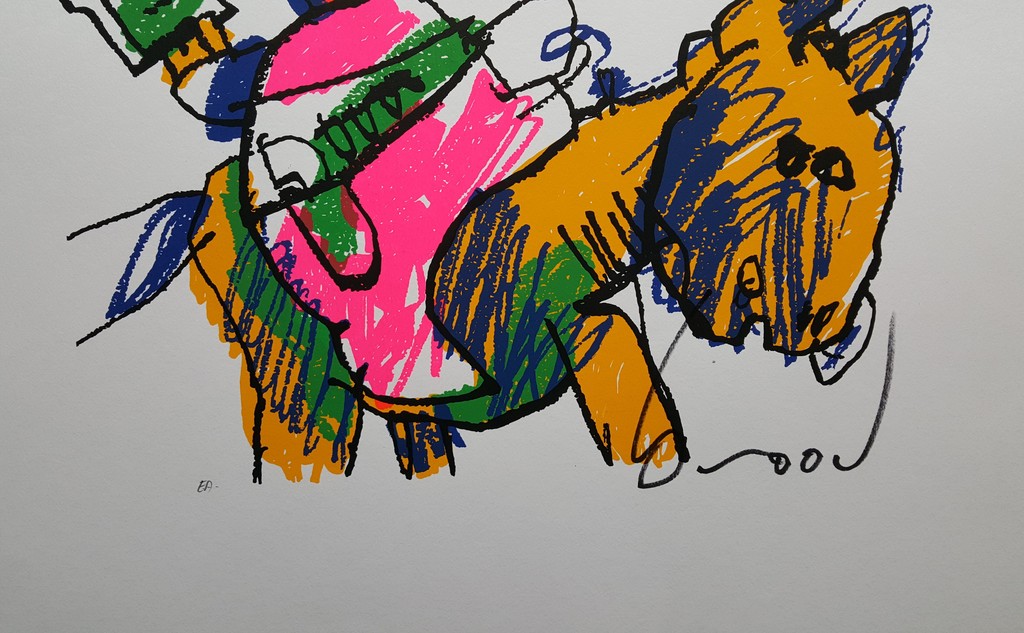 Herman Brood - Man op paard - gesigneerde zeefdruk - oplage E/A kopen? Bied vanaf 1!