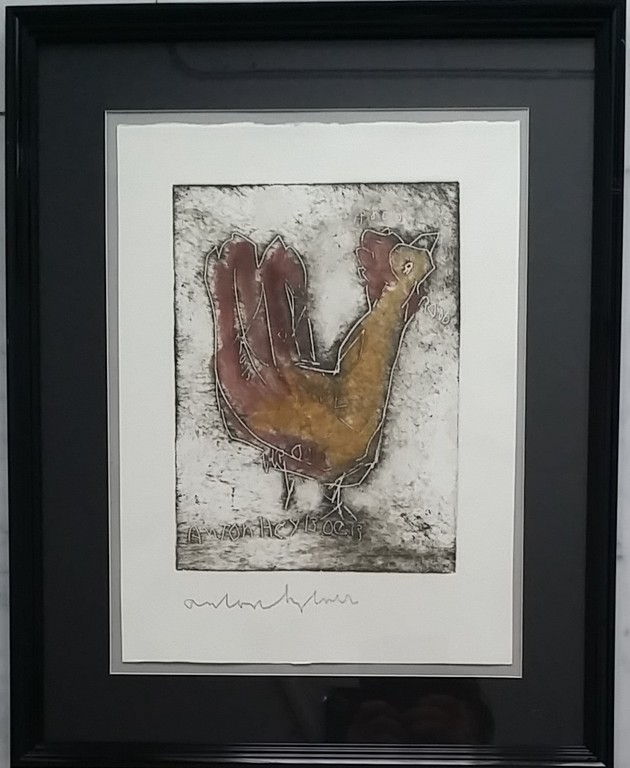 Anton Heyboer - Ingekleurde droge naald Ets verkocht voor € 300!