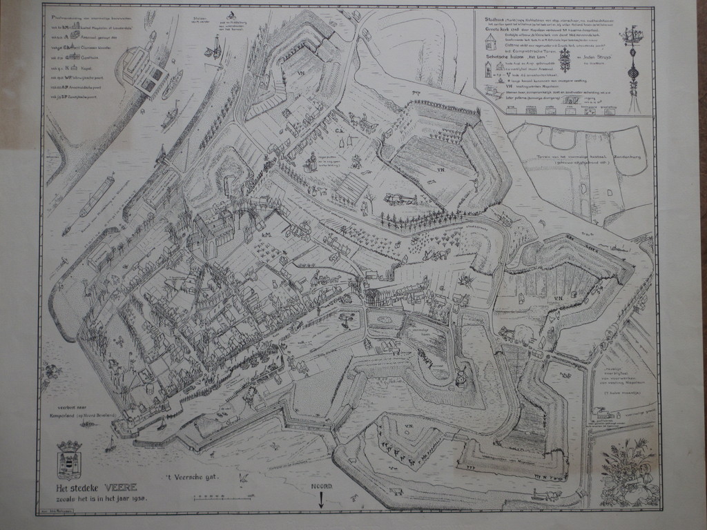 Ina Rahusen, Het stedeke Veere, Litho 1938 kopen? Bied vanaf 1!