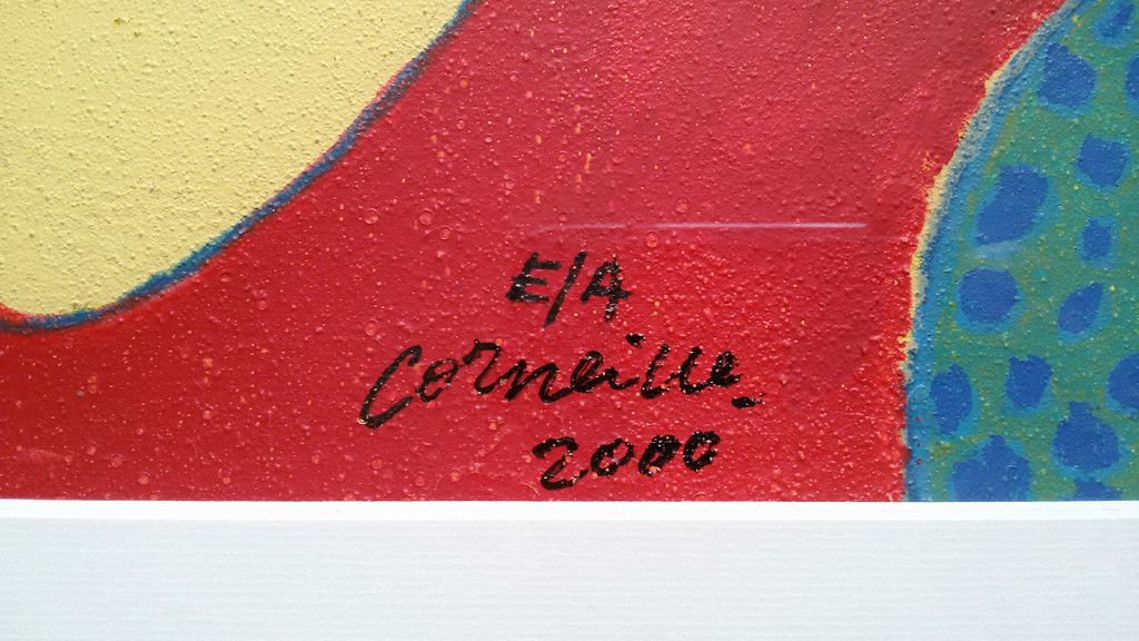 Corneille - Vrouw met vogel, terragravure (mooi ingelijst) kopen? Bied vanaf 200!