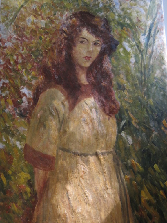 Corn. van Trigt 1854-1924 olieverf (zelf)portret omstreeks 1880 GROOT!! kopen? Bied vanaf 1!