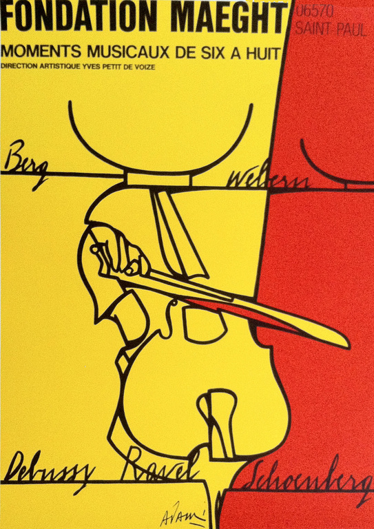 Valerio Adami: 'Moments Musicaux luxe 1976', originele litho kopen? Bied vanaf 1!