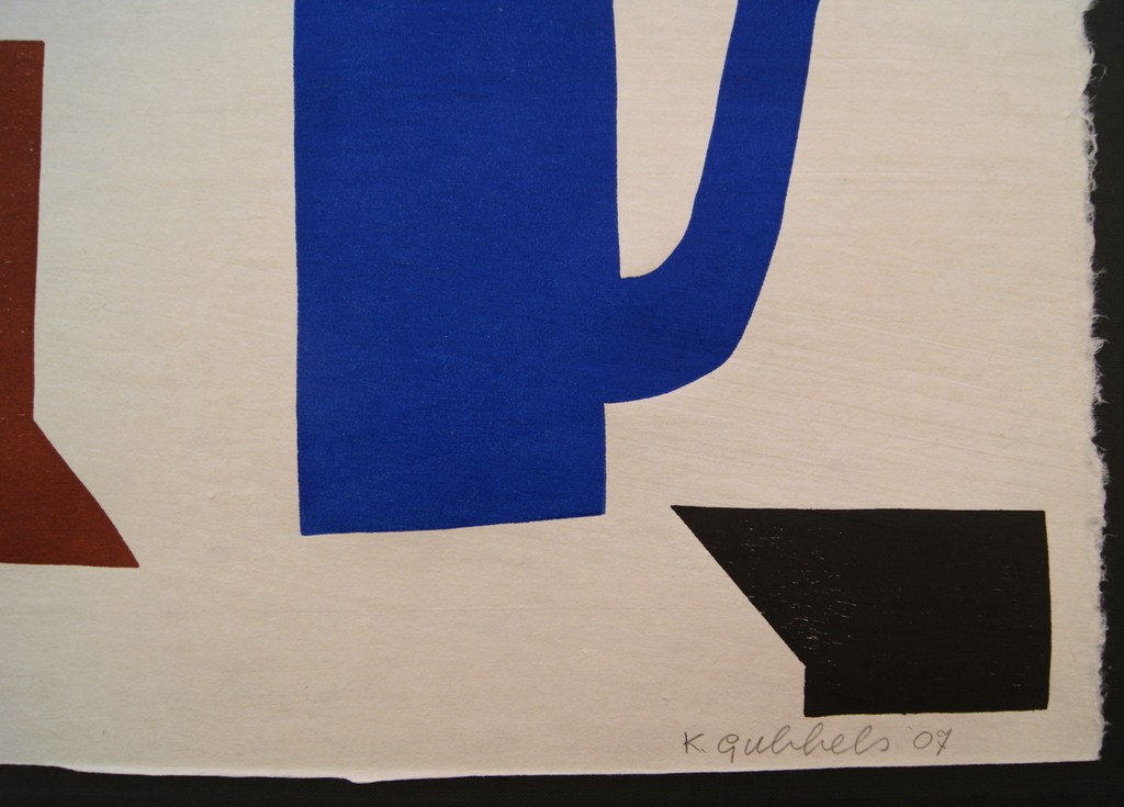 Klaas Gubbels gesigneerde houtdruk uit 2007 kopen? Bied vanaf 395!