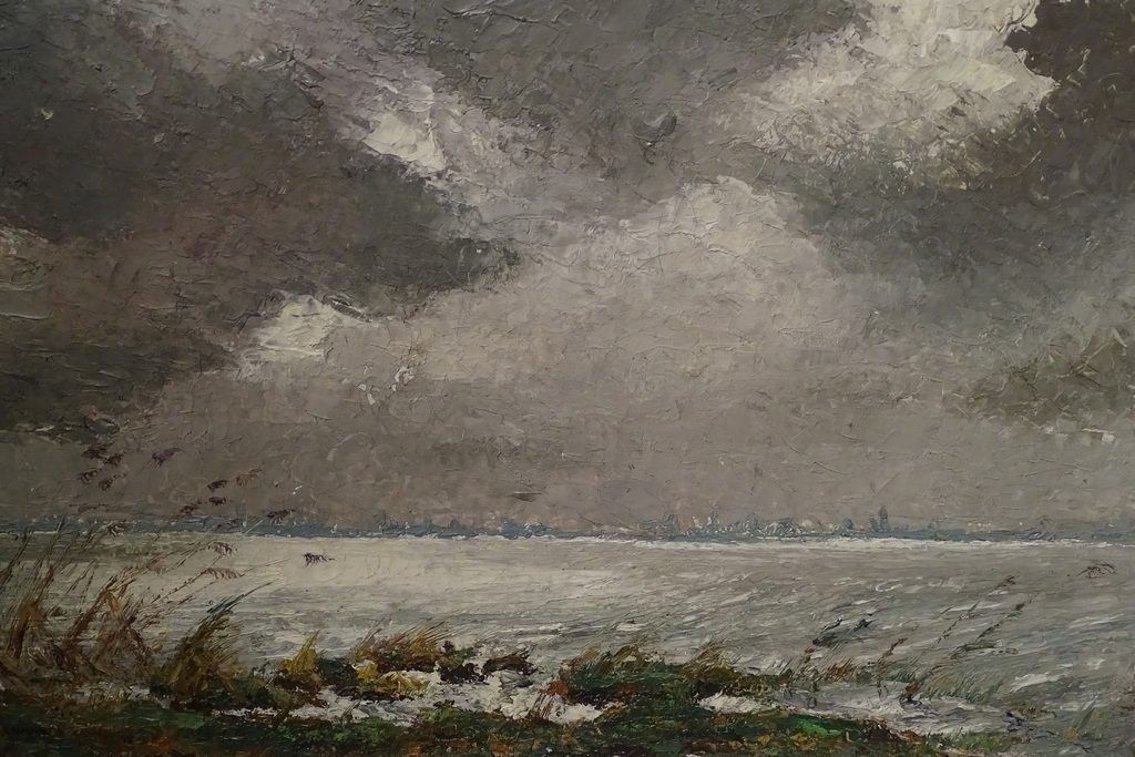 Louis Haver (1906-1969)  --  Olieverf op doek  --  Onstuimig weer kopen? Bied vanaf 50!