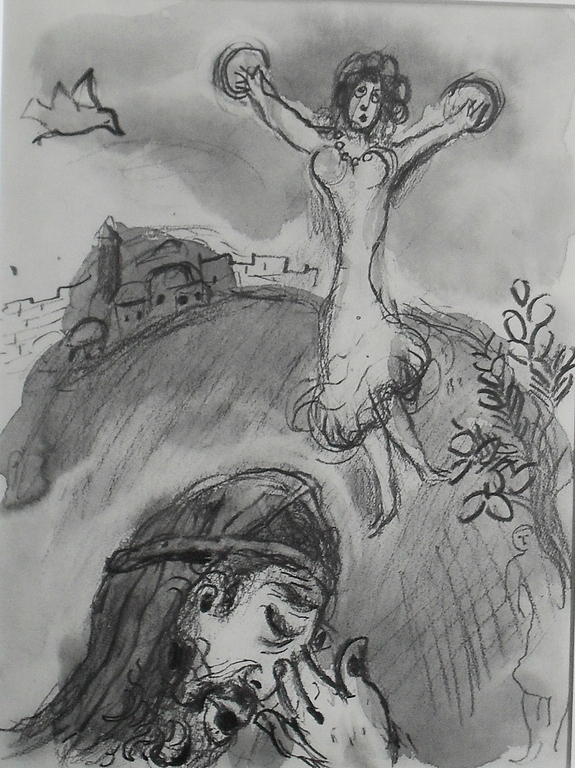 Marc Chagall -LA FILLE DE JEPHTÈ - Heliogravure van Draeger Paris 1960 kopen? Bied vanaf 28!