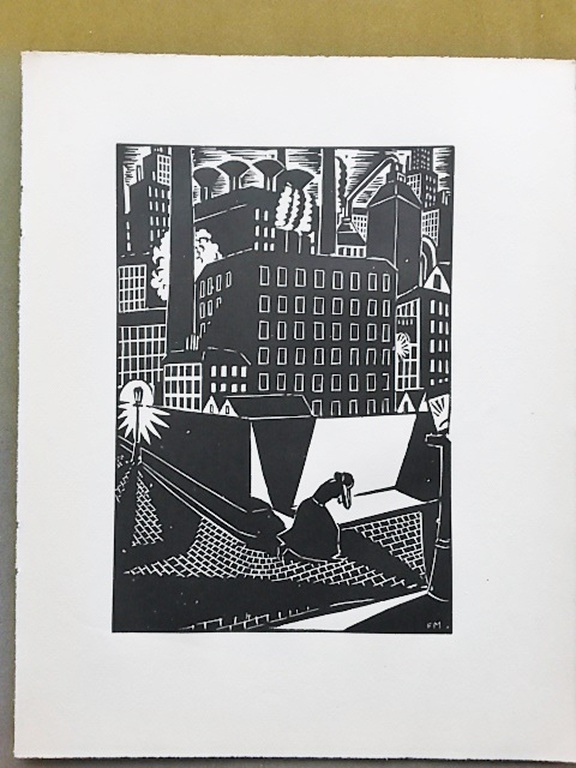 Frans Masereel, houtsnede, uit La Ville 1928 kopen? Bied vanaf 45!