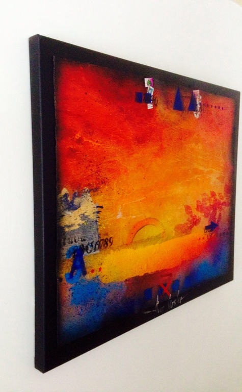 Theo koster, gemengde techniek , burning heart. kopen? Bied vanaf 1!