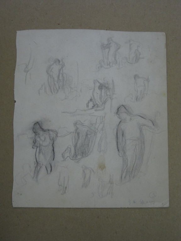 Royal Academy George H. Mason 1818-1872 potloodtekening  kopen? Bied vanaf 1!